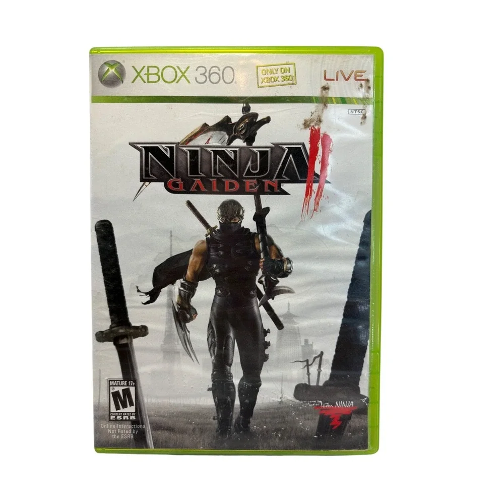 Ninja Gaiden II 2 Xbox 360 Microsoft Tecmo Team‎ Ninja Action Game 2008 Vintage